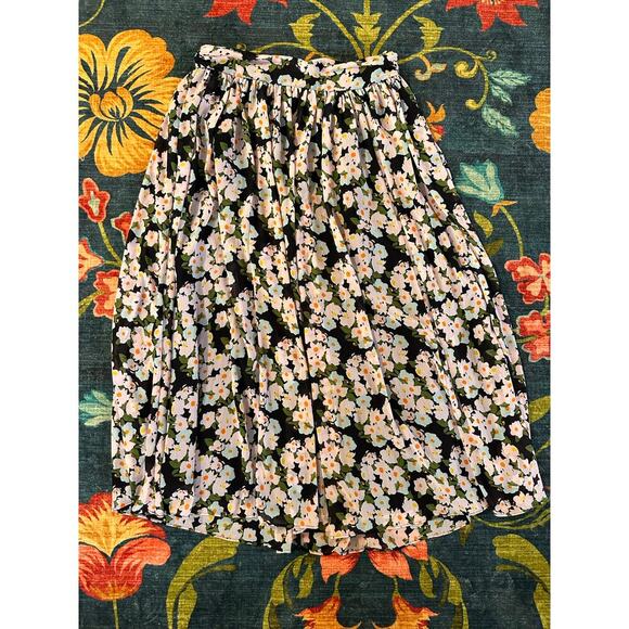 J.Crew French Floral Maxi Skirt Size 14 - Picture 7 of 10
